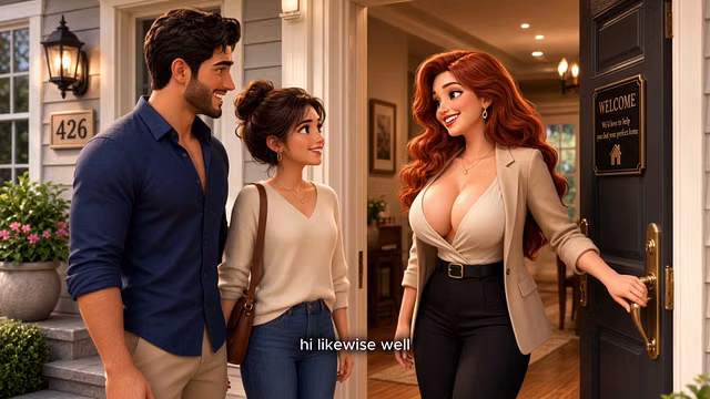 Cheated with hot redhead Realtor. Wife joined them