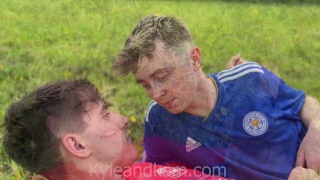 Straight boys Fool about After football game!