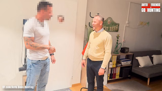Bisexual married Daddy fucks curious married german guy for cash and cums in his mouth