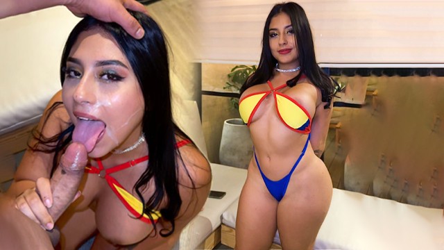 Colombiana celebrando la copa América big corrida en la cara y sexo duro.PinUp
